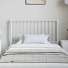 VidaXL Classic Eco-friendly White Metal Headboard - Robust Steel Construction, Comfortable Support, Easy Assembly, Fits Standard Size Beds - 3 of 4