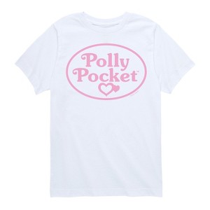 Boys' - Polly Pocket - Polly Pocket Pink Logo Short Sleeve Graphic T-Shirt - 1 of 4
