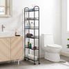 6 Tier Slim Rolling Cart, Metal Rolling Storage Cart, Utility Trolley Cart on Wheels for Kitchen Bathroom Office Laundry Narrow Space - 2 of 4
