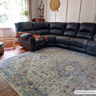 Hauteloom Ezri Flat Pile Washable Rug