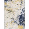 Abstract Runner Rug - Washable soft carpet with non-slip backing, foldable & stain-resistant for hallways & living rooms - 3 of 4