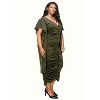 L I V D Women's Nadia Ruched V Neck Dress - 2 of 3