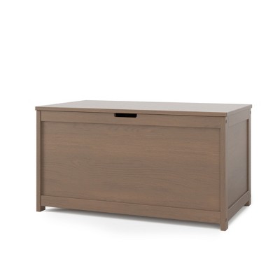 Child Craft Harmony 33 inch Wood Toy Box, Large Storage Chest, 2 Safety Hinges, Standard Ventilation Hole on Back, 6 Cubic Feet of Storage