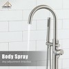 CASAINC Single-Handle Floor Mounted Claw Foot Freestanding Tub Faucet in Chrome - 2 of 4