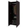 CAVINAS 2-Door Wardrobe Closet,Bedroom Armoires with Metal Hanging Rod,Fixed Storage Shelf,Closet Wardrobe for Small Bedrooms,Apartments - 4 of 4
