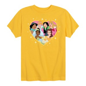 Girls' - Disney Princess - Princesses All Together Short Sleeve Graphic T-Shirt - 1 of 4