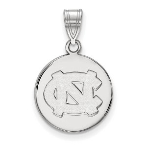 Black Bow Jewelry 10k White Gold North Carolina Tar Heels NCAA Medium Pendant - 1 of 3