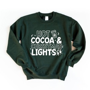 Simply Sage Market Hot Cocoa and Christmas Lights Sweatshirt - 1 of 4