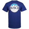Adult Busch Front And Back Print Blue Pocket Tee Shirt - 2 of 4