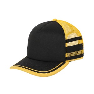 Stranger Things Dustin Henderson Black & Yellow Cosplay  Trucker Hat - 1 of 4