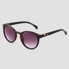 Women's Tortoise Shell Print Narrow Geo Round Sunglasses - Universal Thread™ Brown: Scratch-Resistant, UV Protection - 2 of 2