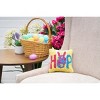 C&F Home 8" x 8" Egg Hop Hooked Small/Petite Accent Pillow - 2 of 3
