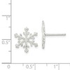 Black Bow Jewelry Sterling Silver Snowflake Post Earrings - 4 of 4