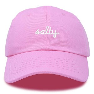 Dalix Salty Embroidered Cotton Beach Baseball Cap Adjustable Dad Hat Womens - 1 of 4