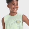 Boys' Minecraft Mineral Wash Tank Top - Green - 2 of 4