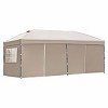 10x20 FT Heavy-Duty Pop-Up Canopy Tent with Sidewalls, UV Protection, Adjustable Height, Portable Wheeled Bag, for Outdoor Events-Coolbibila - 3 of 4