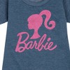 - Barbie - Classic Logo Pink Graphic Short Sleeve Fleece Dress - 2 of 4