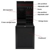 Costway Wall Mounted Table Convertible Desk Fold Out Space Saver Chalkboard Black - 3 of 4