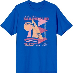 Sailing Club Port Windward New York Adult Crew Neck Short Sleeve Tee - 1 of 2