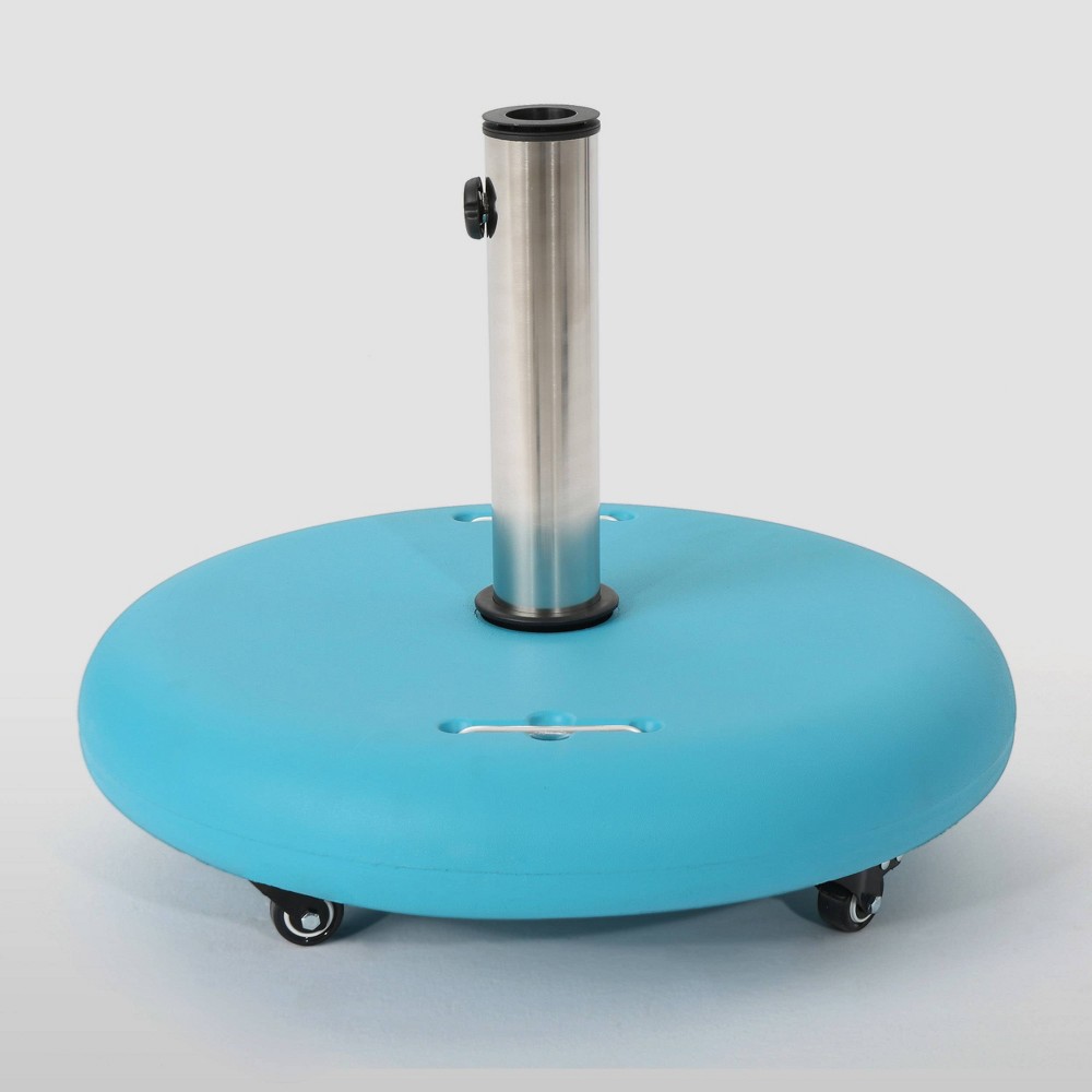 88lb Hayward Round Umbrella Base with Wheels Teal – Christopher Knight Home  Online