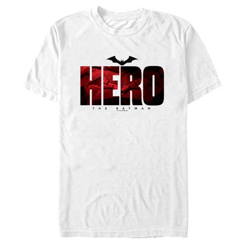 Men's The Batman Hero Utility Belt Logo T-shirt - White - Medium : Target