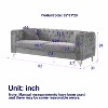 NicBex 82 Inch Chenille Pull Buckle Design Sofa Buttons Tufted With Copper Nail Decoration Armrest for Living Room,Office,Apartment,Green - 2 of 4