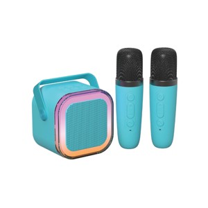 GEMS Portable Karaoke Speaker with Microphones - Teal Blue - 1 of 4
