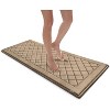 24"x58" MICRODRY SoftLux Diamond Embroidered Memory Foam Bath Mat/Runner with Skid Resistant Base - 2 of 4