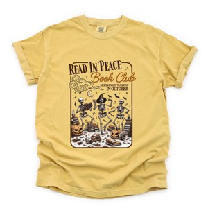 Simply Sage Market Read In Peace Book Club Garment Dyed Tee - 1 of 4