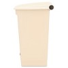 Rubbermaid Commercial Legacy Step-On Receptacle, 18 gal, Polyethylene, Beige - 2 of 4