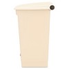 Rubbermaid Commercial Legacy Step-On Receptacle, 18 gal, Polyethylene, Beige - image 2 of 4