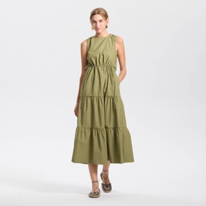 Women's Tiered Maxi A-Line Dress - Universal Thread™ - 1 of 3