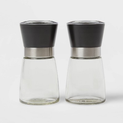 5" Basic Salt and Pepper Set with Stainless Steel Top - Made By Design™