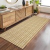 Washable Modern Braided Printed Rug Non Slip Low Pile Rug Soft Contemporary Throw Floor Cover Foldable Indoor Carpet for Living Room Bedroom - 3 of 4