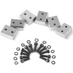 VEVOR Electric Rebar Cutter Blade, 6 PCS 20/22mm Cutting Diameter, HRC58-60 Hard Hydraulic Rebar Blade Replacement Jaw Blades, Silver - 1 of 4