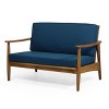 Modern Outside Willowbrook Loveseat and Coffee Table,blue -Christopher Knight Home - 4 of 4