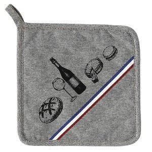 Evideco French Home Goods Chef's 100% Cotton Pot Holder - Heat Resistant Quilted Design, Ideal for Cooking & Baking Protection - 1 of 4