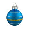 Northlight Matte Striped Glass Christmas Ball Ornaments - 1.75" (45mm) - Green and Blue - 10ct - 4 of 4
