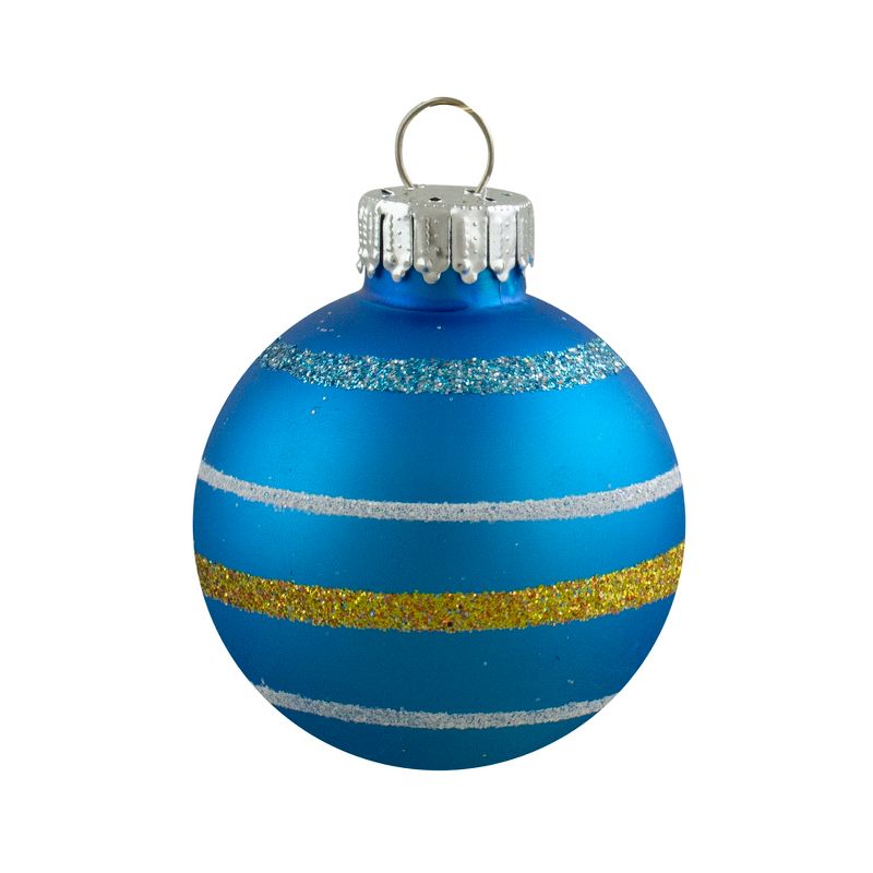 Northlight 10ct Green and Blue Matte Glass Christmas Ball Ornaments 1.75" (45mm), 4 of 8