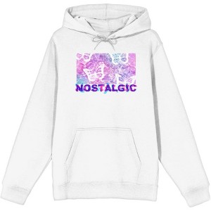 Chrome Baddie Y2K Trend Butterflies and Cassette Tape Adult Long Sleeve Hoodie - 1 of 2