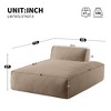 72" Plush Oversized Modular Left-Hand Facing Single Sofa Bed with Fully Compressed Design - 2 of 4