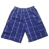 Shaka Wear Men's Cargo Shorts, Relaxed Fit, Plaid, Elastic Waist - 3 of 4