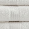 6Pcs 100% Organic Cotton Solid Color Bath Towel Set, Heavy Weight Ultra Soft and Absorbent Bath Towel - 3 of 4