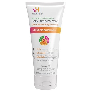 VH Essentials Tea Tree Oil & Prebiotic Daily Feminine Wash, pH Balanced, 6 Oz - 1 of 4