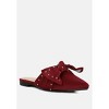 Makeover Studded Bow Flat Womens Mules - 2 of 4
