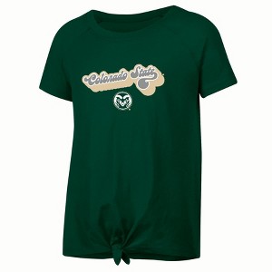 NCAA Colorado State Rams Girls' Knot T-Shirt - 1 of 3