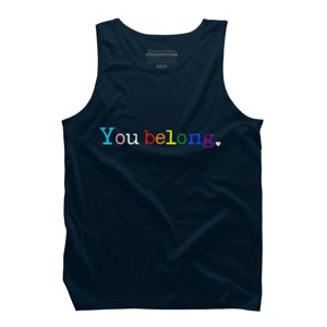 Adult Design By Humans Pride You Belong By Belugastore Tank Top - 1 of 2