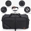 MaseiKar 80L Large Duffle Bag for Travel, 26' Travel Duffel with Shoe Compartment, Foldable Collapsible Gym Bag, Waterproof & Tear Resistant (Black) - 4 of 4