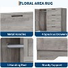 Wood Armoire Wardrobe Closet with 4 Drawers and Door, 43.3" H Bedroom Wardrobe Cabinet with Hanging Rod, Clothing Storage Cabinets - 4 of 4