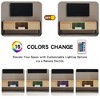 VYNXARIA 40.16 inch Rattan Coffee table, sliding door for storage, metal legs, Modern table for living room - 3 of 4